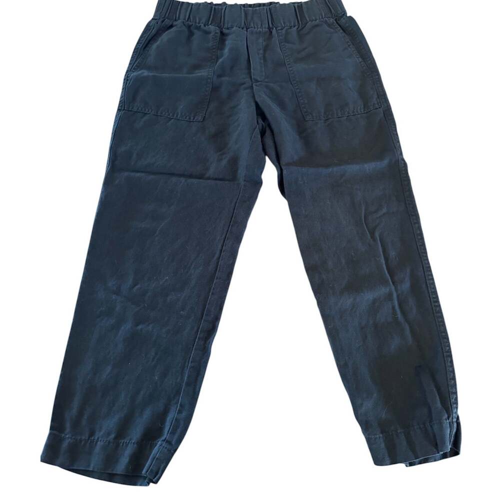 Banana Republic Black Utility Pants Women’s Small Pull On Elastic Waist Tapered